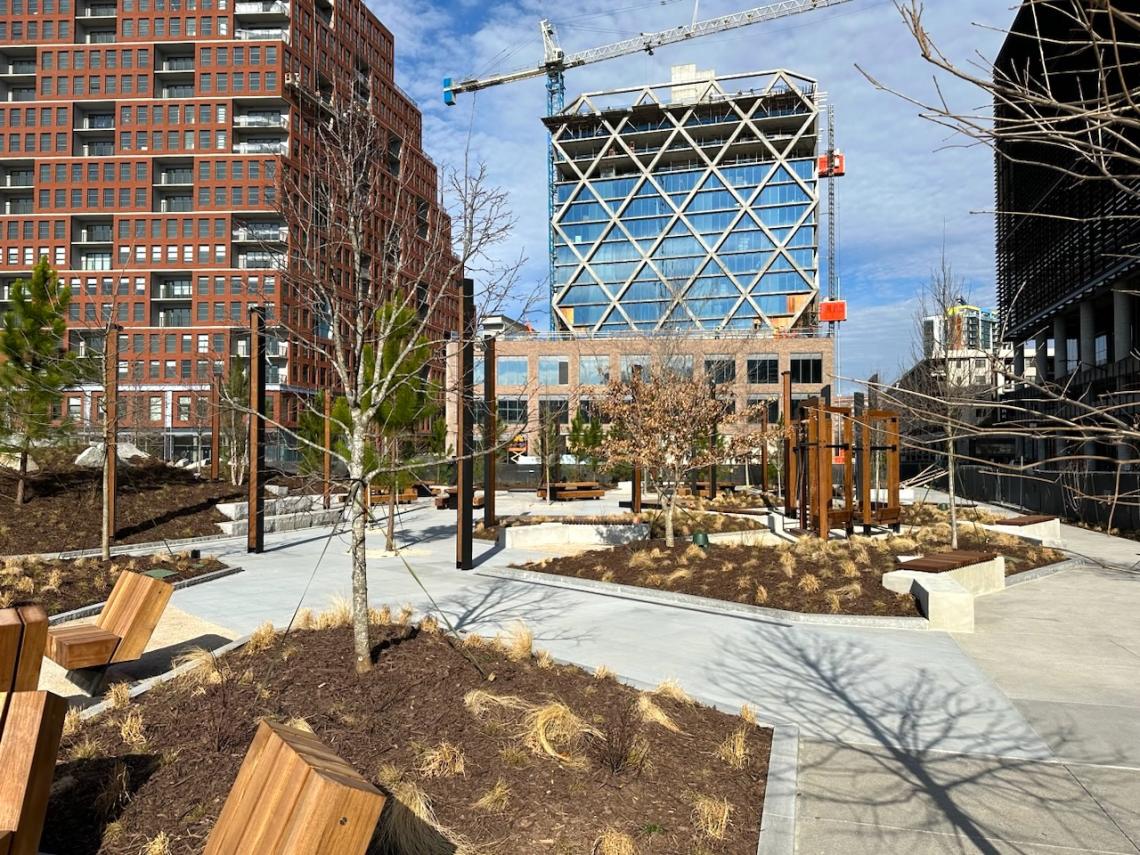 Photos: Main plaza at New City's Fourth Ward project officially opens